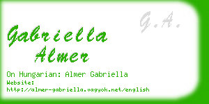 gabriella almer business card